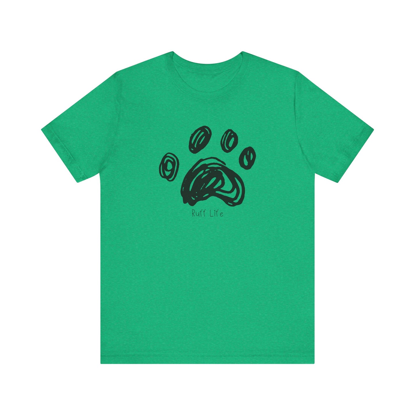 Stylish Animal Paw Print Tee, Cute Graphic Tee, Pet Lover Gift,Ruff Life, Casual T-Shirt for Wildlife Enthusiasts, Birthday Gift, Unisex Shirt