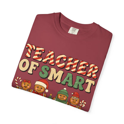 Teacher of Smart Cookies T-shirt | Holiday Gift, Fun Teacher Apparel, Festive Classroom Top, Cute Gift for Educators