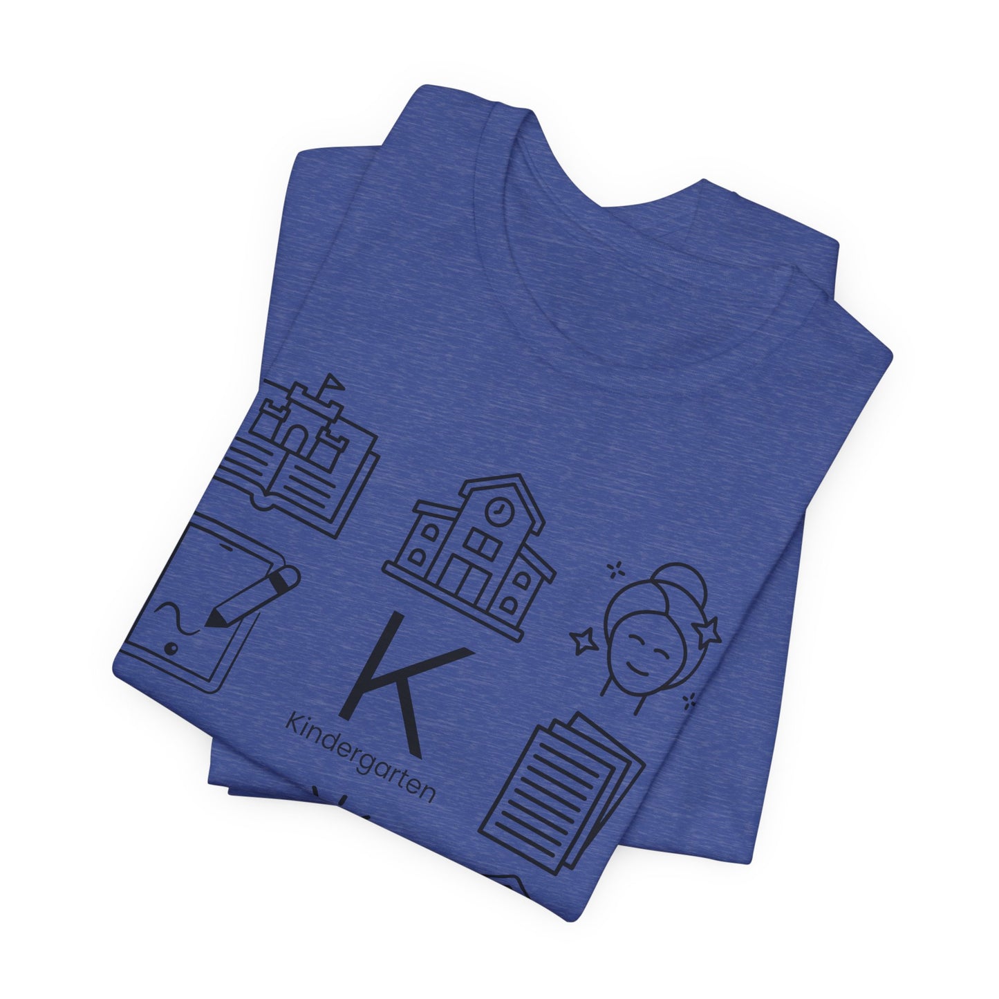 Kindergarten Teacher Icons Shirt | Minimal Back to School Tee