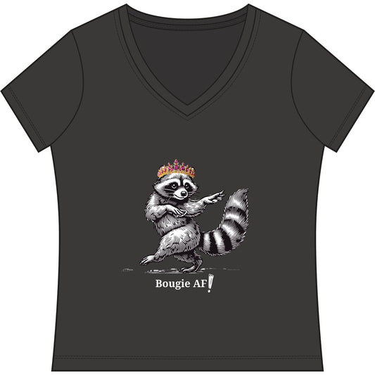 Bougie AF Raccoon V-Neck Tee