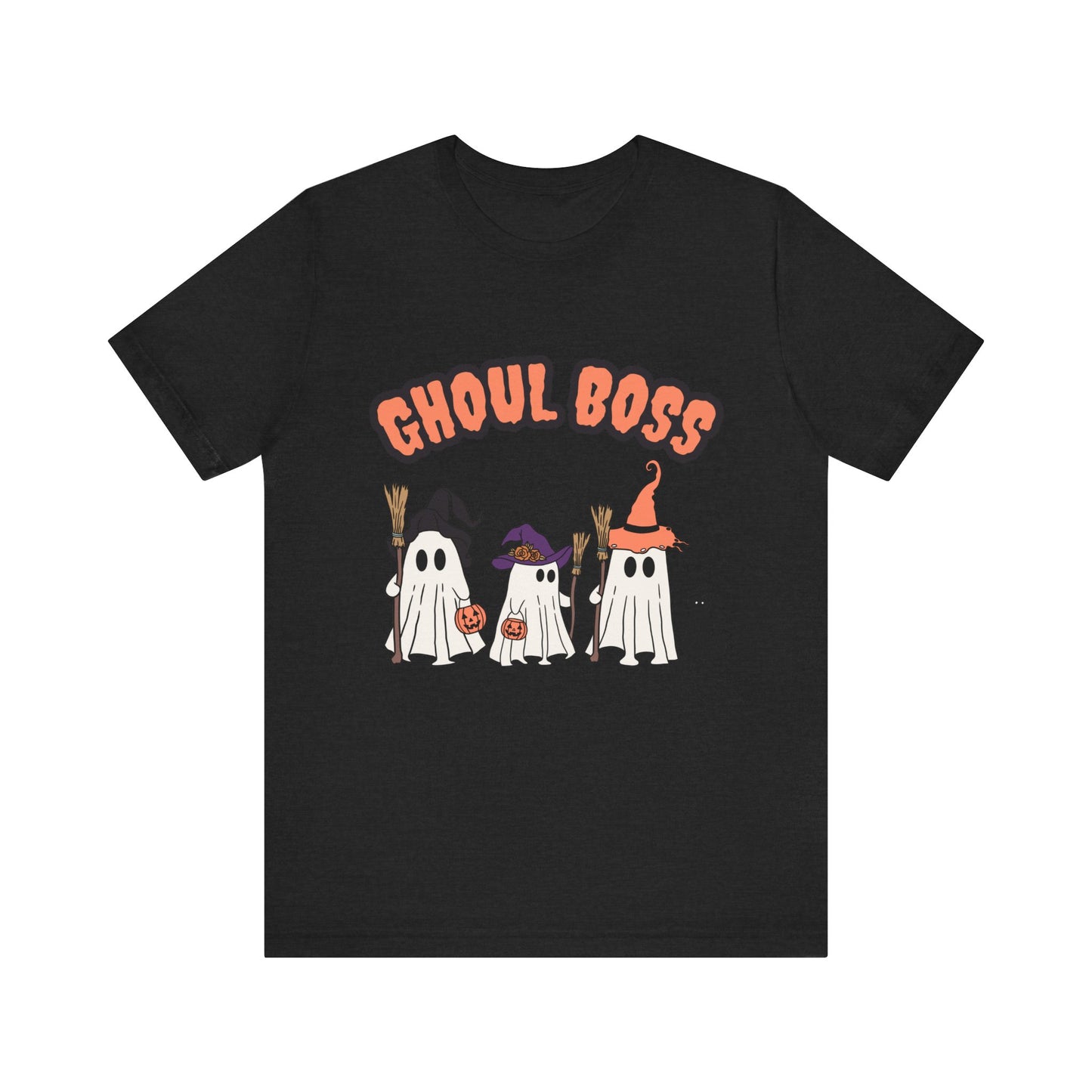 Ghoul Boss Halloween Tee | Unisex Ghost-Themed Shirt, Funny Costume Top, Casual Halloween Apparel, Spooky Party Gift, Cute Fall Fashion