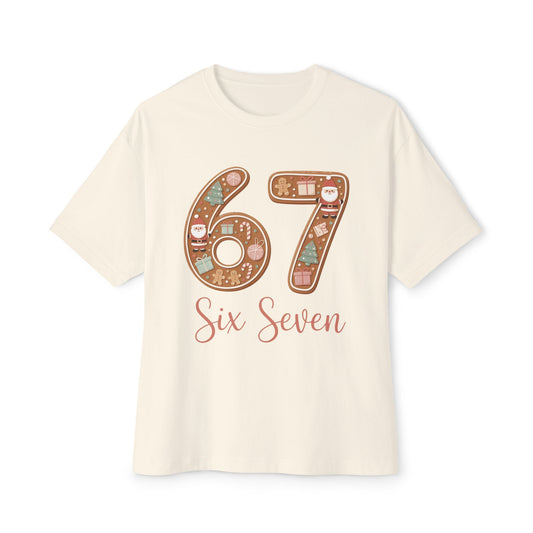 "6  7"  Unisex Oversized Boxy Tee-six seven