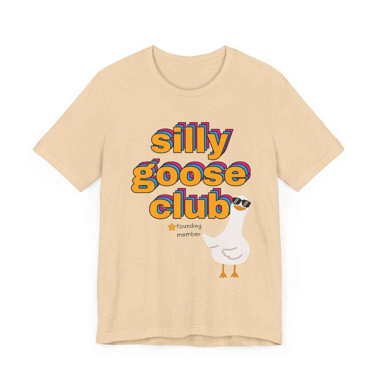 Silly Goose Club Tee, Fun Unisex T-Shirt for Kids and Adults, Quirky Apparel for Parties, Gift for Friends, Humor Shirt