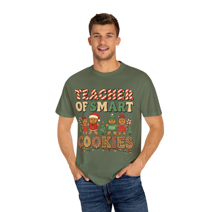 Teacher of Smart Cookies T-shirt | Holiday Gift, Fun Teacher Apparel, Festive Classroom Top, Cute Gift for Educators