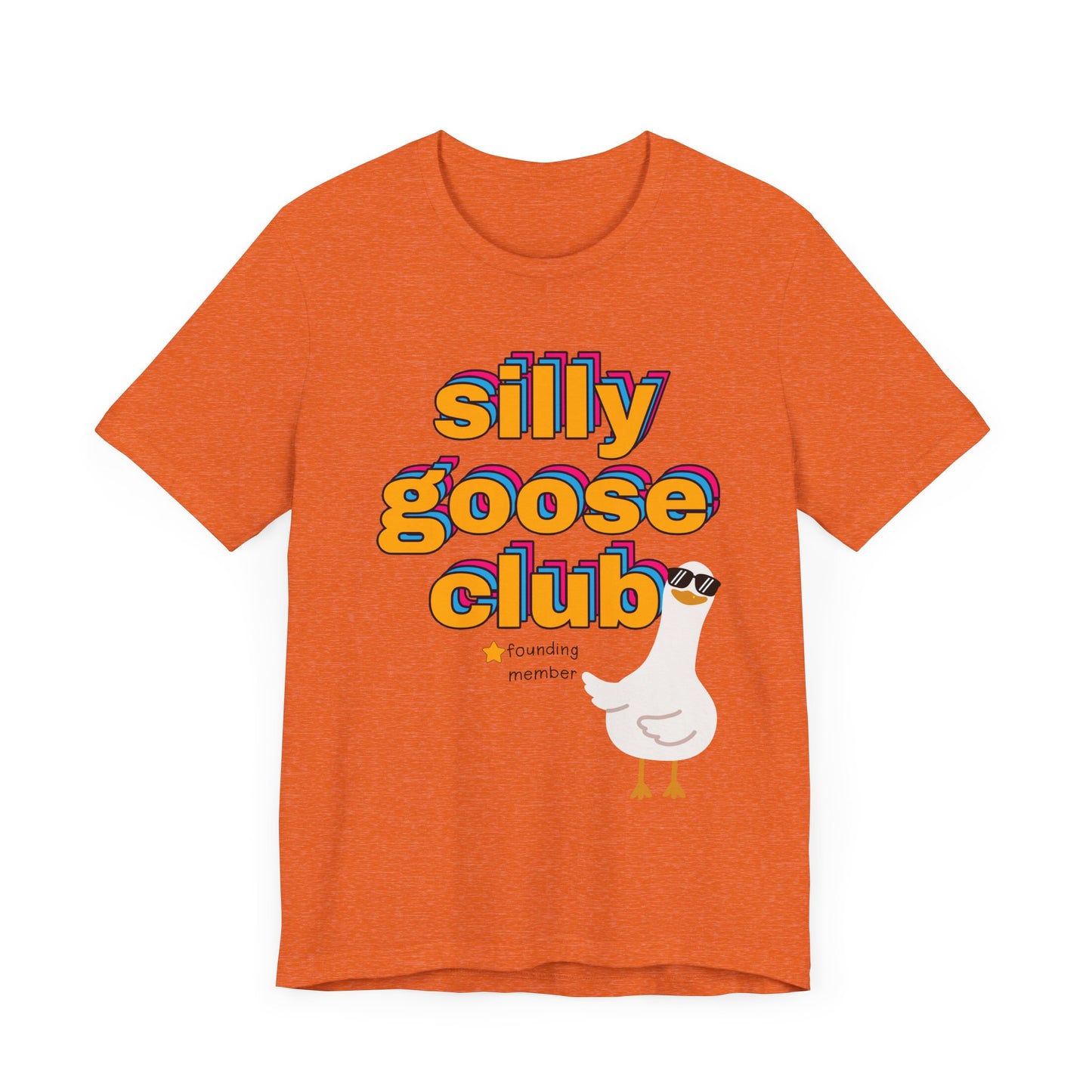 Silly Goose Club Tee, Fun Unisex T-Shirt for Kids and Adults, Quirky Apparel for Parties, Gift for Friends, Humor Shirt