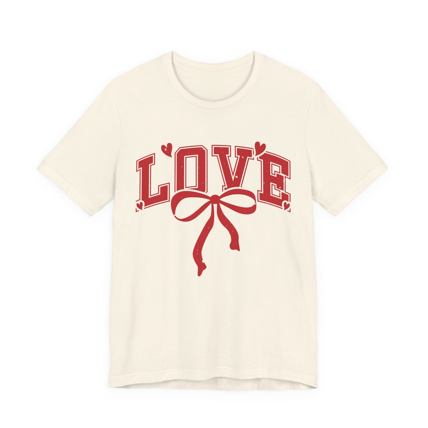Love Ribbon T-Shirt | Vintage Red Heart Valentine’s Graphic Tee