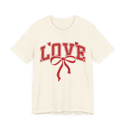 Love Ribbon T-Shirt | Vintage Red Heart Valentine’s Graphic Tee