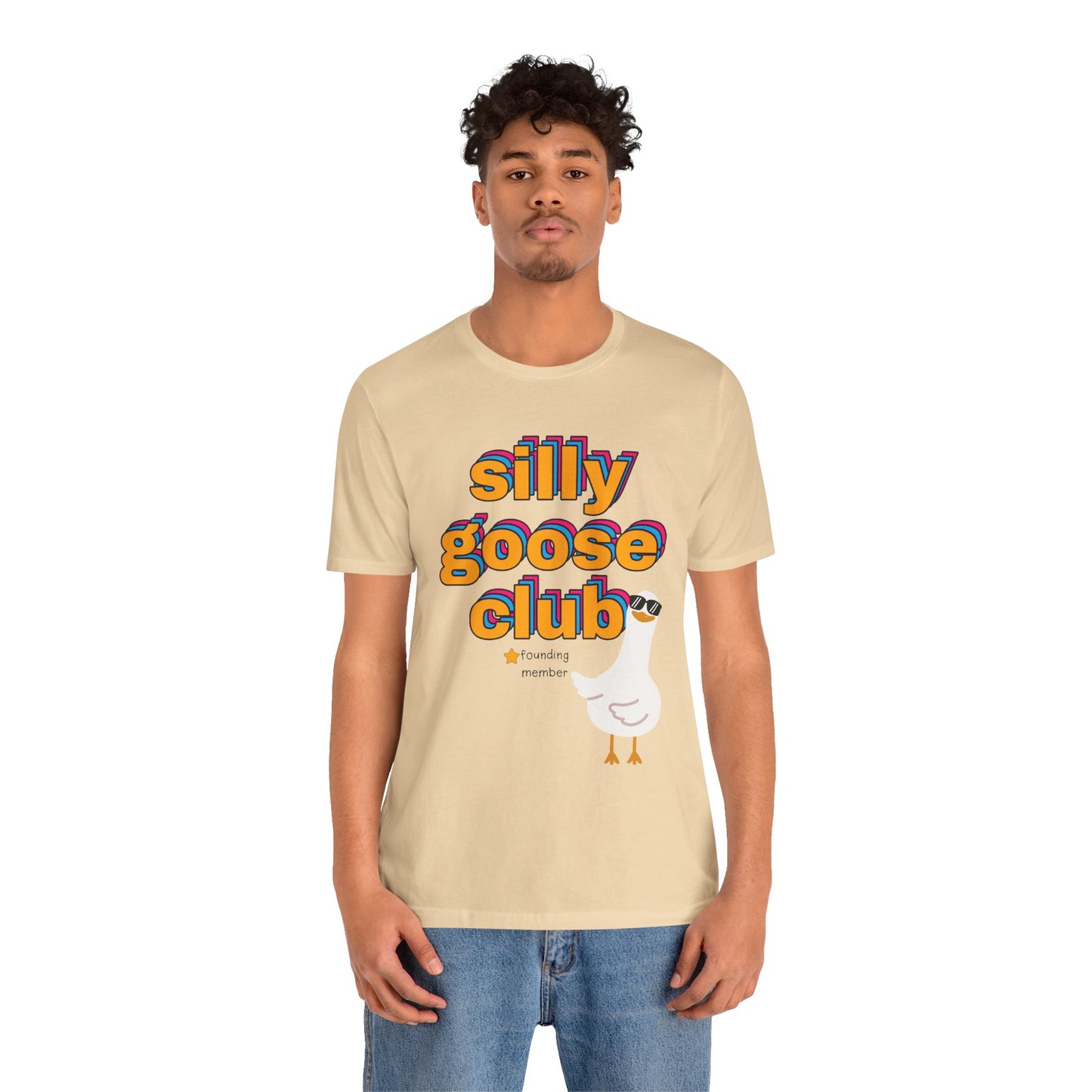 Silly Goose Club Tee, Fun Unisex T-Shirt for Kids and Adults, Quirky Apparel for Parties, Gift for Friends, Humor Shirt