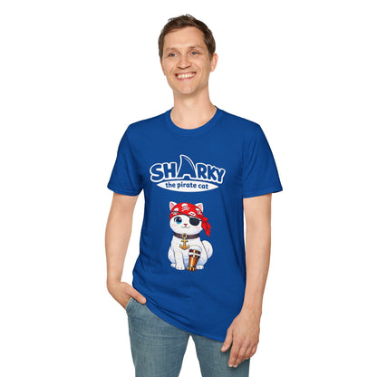 Sharky the Pirate Cat T-Shirt