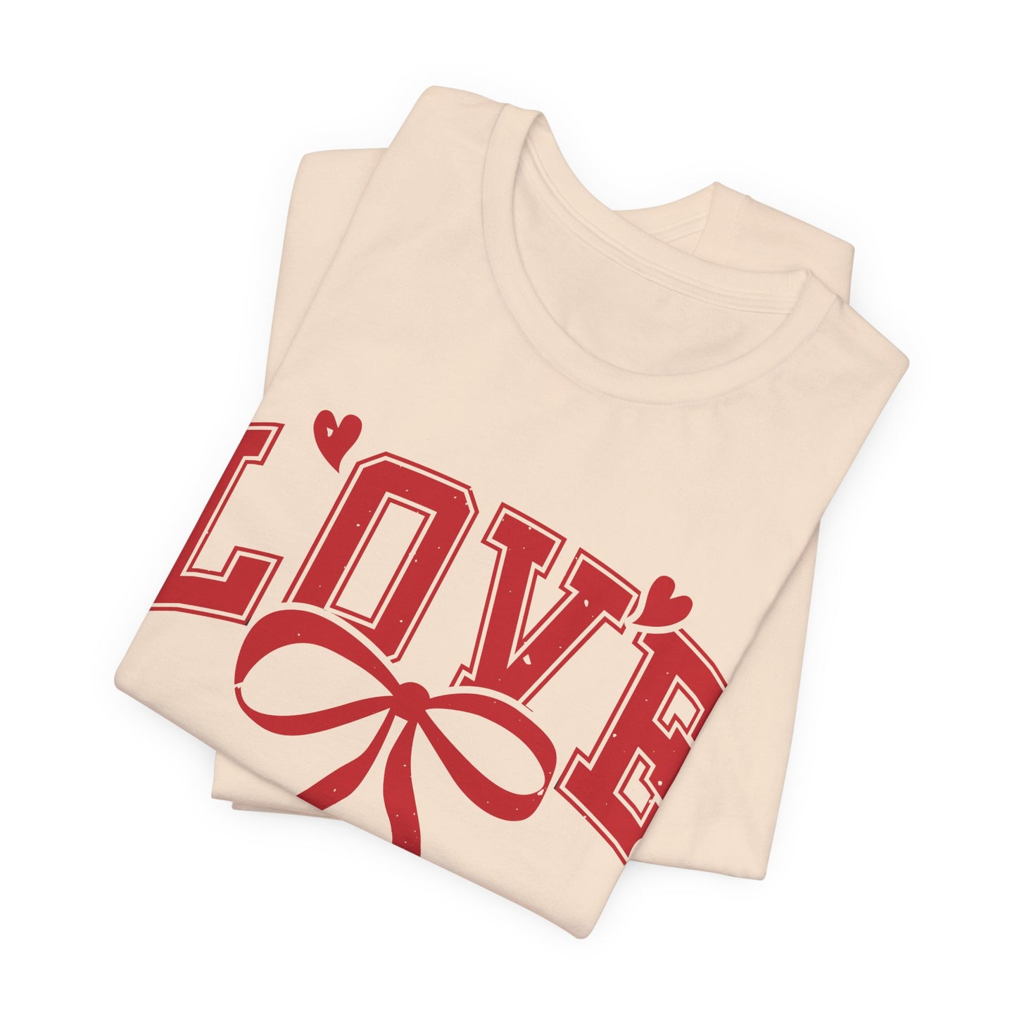 Love Ribbon T-Shirt | Vintage Red Heart Valentine’s Graphic Tee