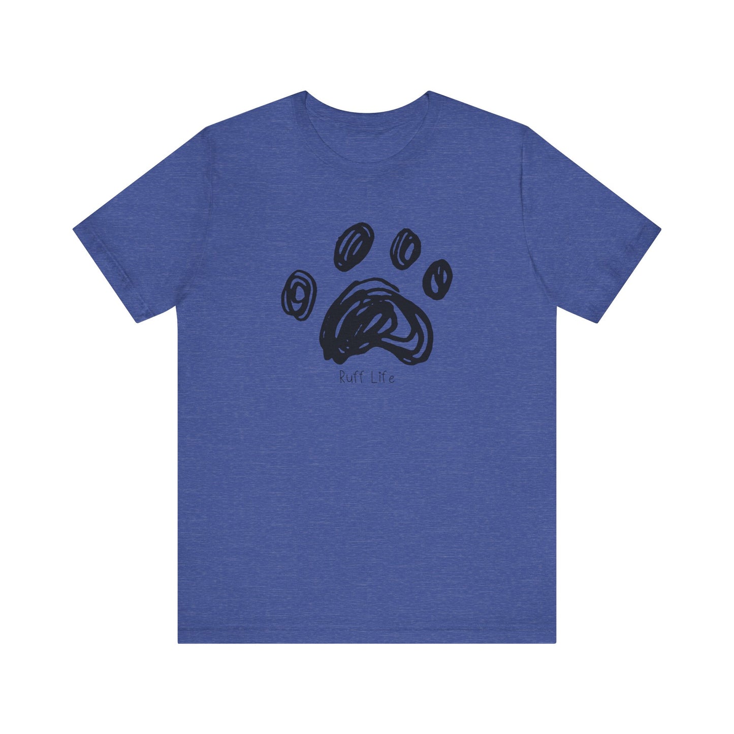Stylish Animal Paw Print Tee, Cute Graphic Tee, Pet Lover Gift,Ruff Life, Casual T-Shirt for Wildlife Enthusiasts, Birthday Gift, Unisex Shirt