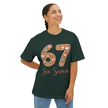 "6  7"  Unisex Oversized Boxy Tee-six seven