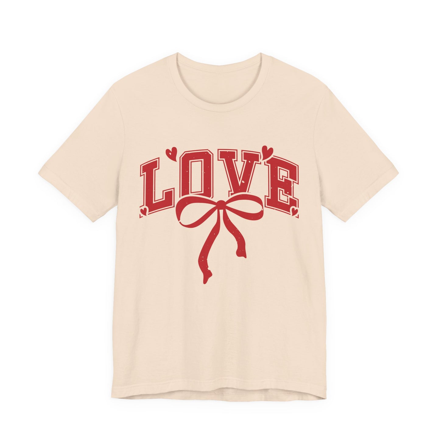 Love Ribbon T-Shirt | Vintage Red Heart Valentine’s Graphic Tee