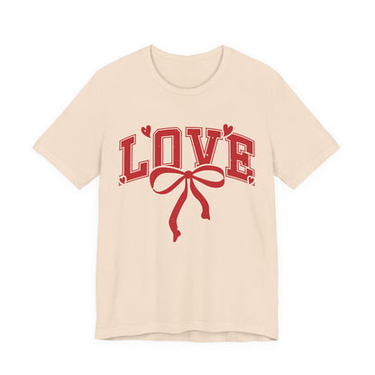 Love Ribbon T-Shirt | Vintage Red Heart Valentine’s Graphic Tee