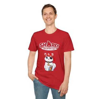 Sharky the Pirate Cat T-Shirt
