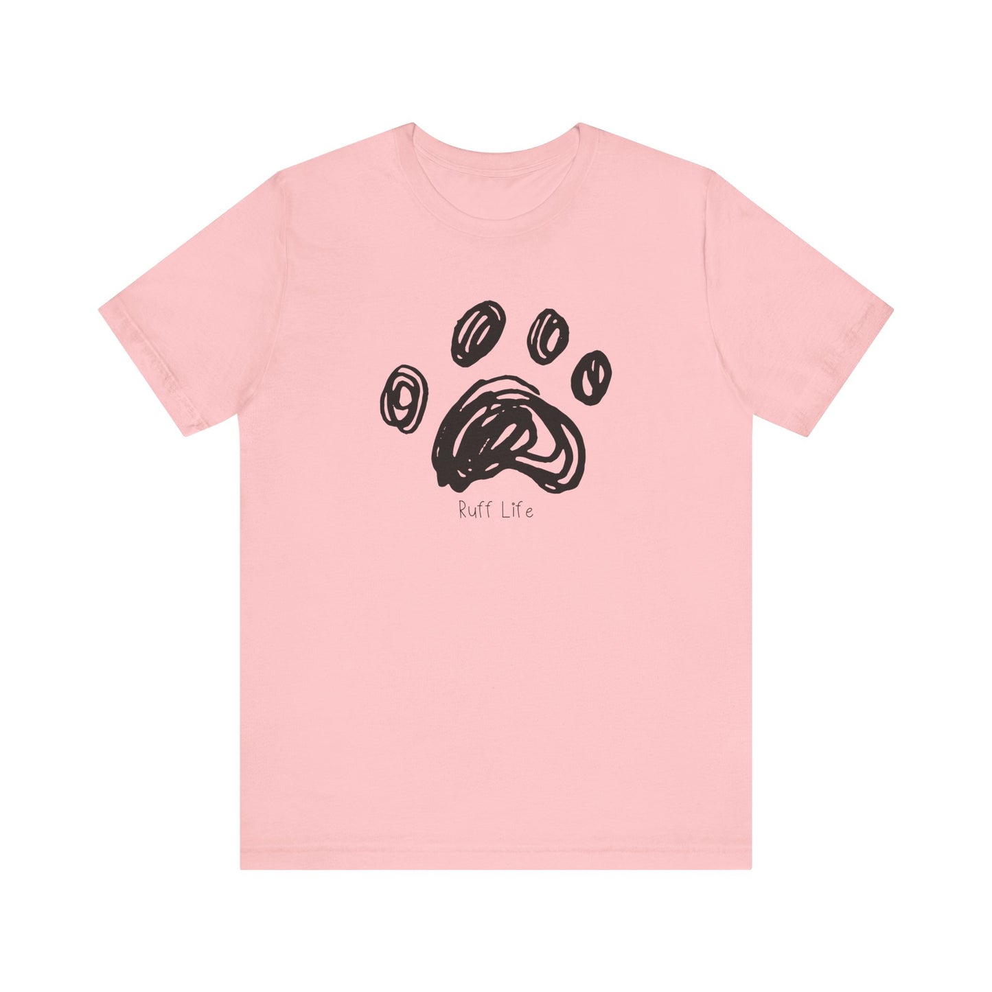 Stylish Animal Paw Print Tee, Cute Graphic Tee, Pet Lover Gift,Ruff Life, Casual T-Shirt for Wildlife Enthusiasts, Birthday Gift, Unisex Shirt