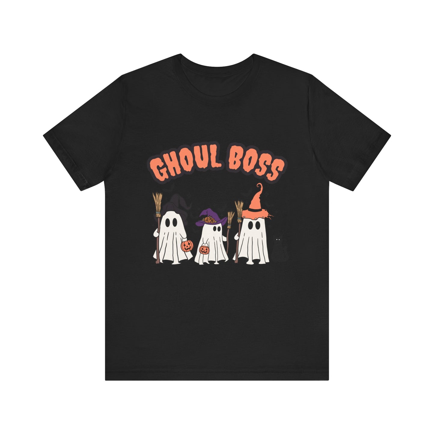 Ghoul Boss Halloween Tee | Unisex Ghost-Themed Shirt, Funny Costume Top, Casual Halloween Apparel, Spooky Party Gift, Cute Fall Fashion