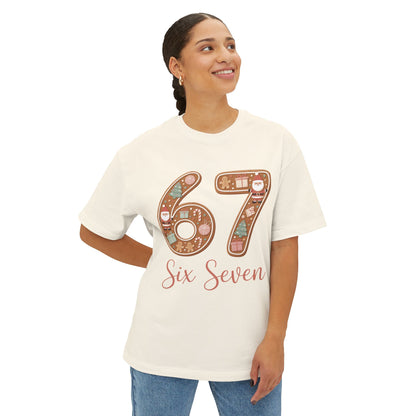 "6  7"  Unisex Oversized Boxy Tee-six seven