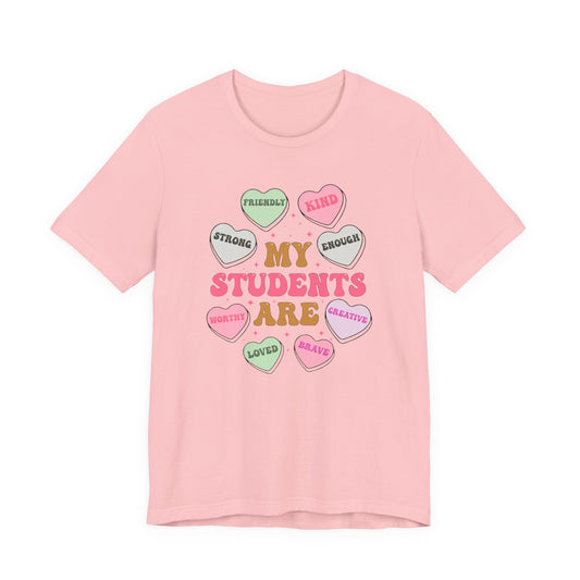Teacher T-Shirt | My Students Are My Conversation Hearts Teacher Appreciation Tee