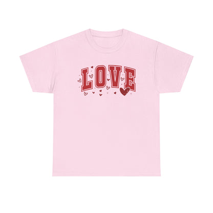 Retro Red Heart Valentine T-Shirt | Embroidered Love Graphic Tee