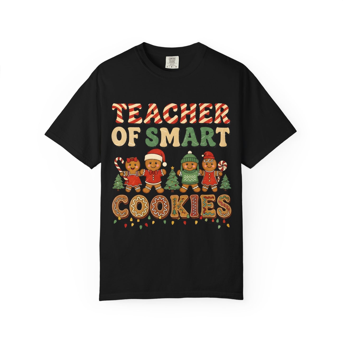 Teacher of Smart Cookies T-shirt | Holiday Gift, Fun Teacher Apparel, Festive Classroom Top, Cute Gift for Educators