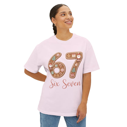 "6  7"  Unisex Oversized Boxy Tee-six seven