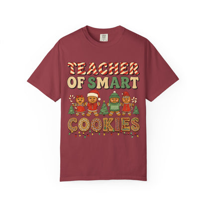 Teacher of Smart Cookies T-shirt | Holiday Gift, Fun Teacher Apparel, Festive Classroom Top, Cute Gift for Educators