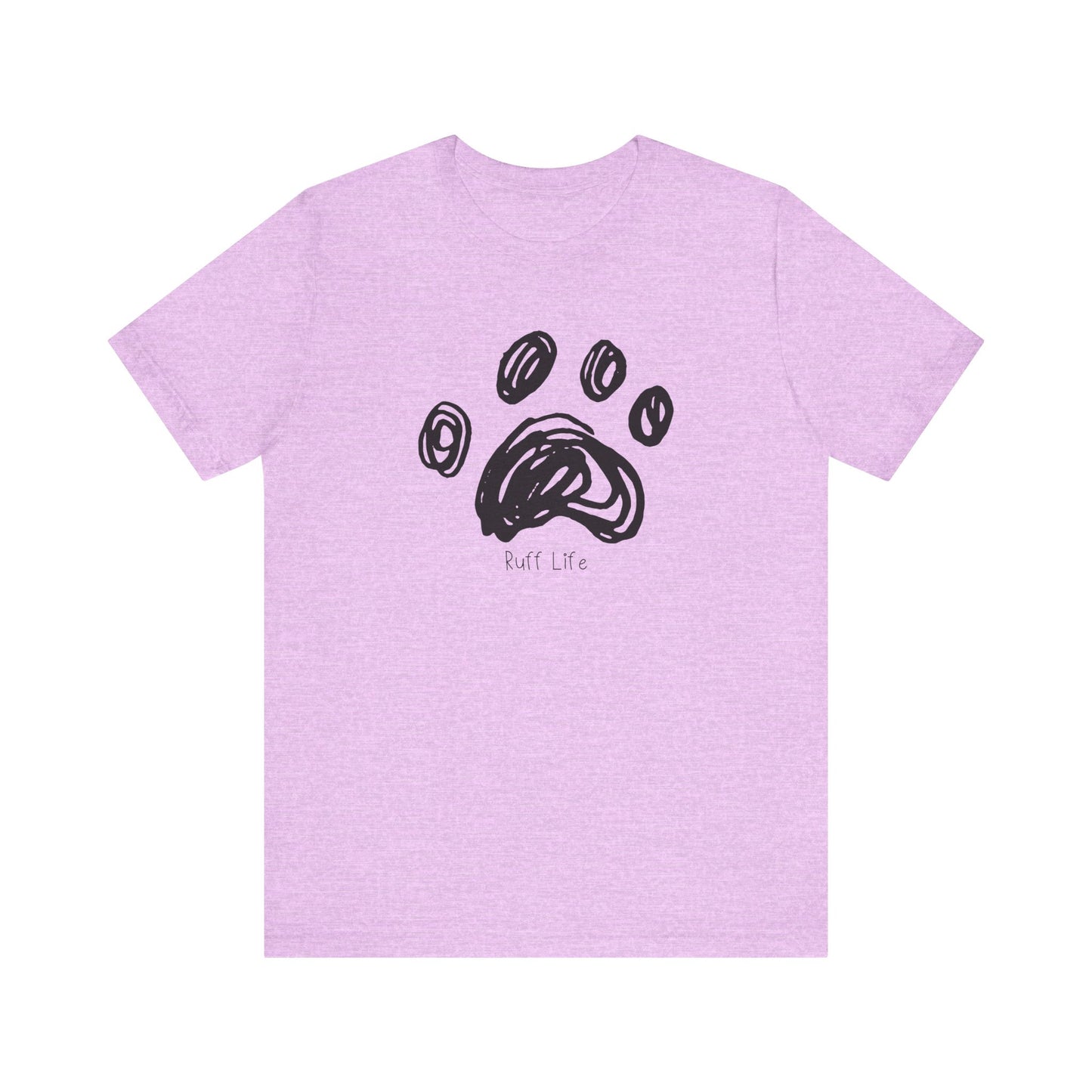 Stylish Animal Paw Print Tee, Cute Graphic Tee, Pet Lover Gift,Ruff Life, Casual T-Shirt for Wildlife Enthusiasts, Birthday Gift, Unisex Shirt