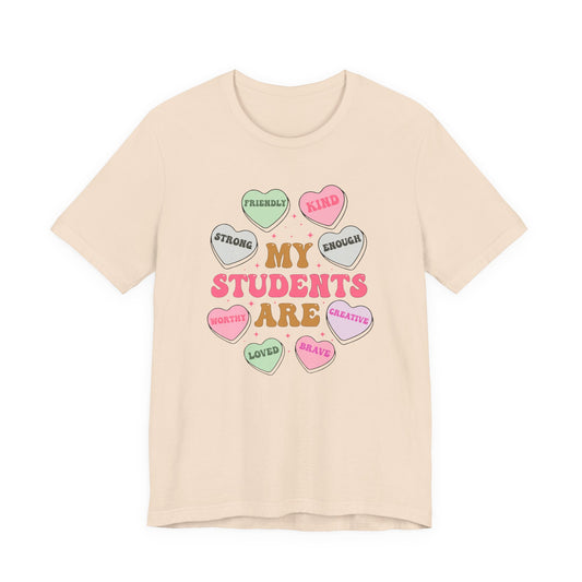 Teacher T-Shirt | My Students Are My Conversation Hearts Teacher Appreciation Tee