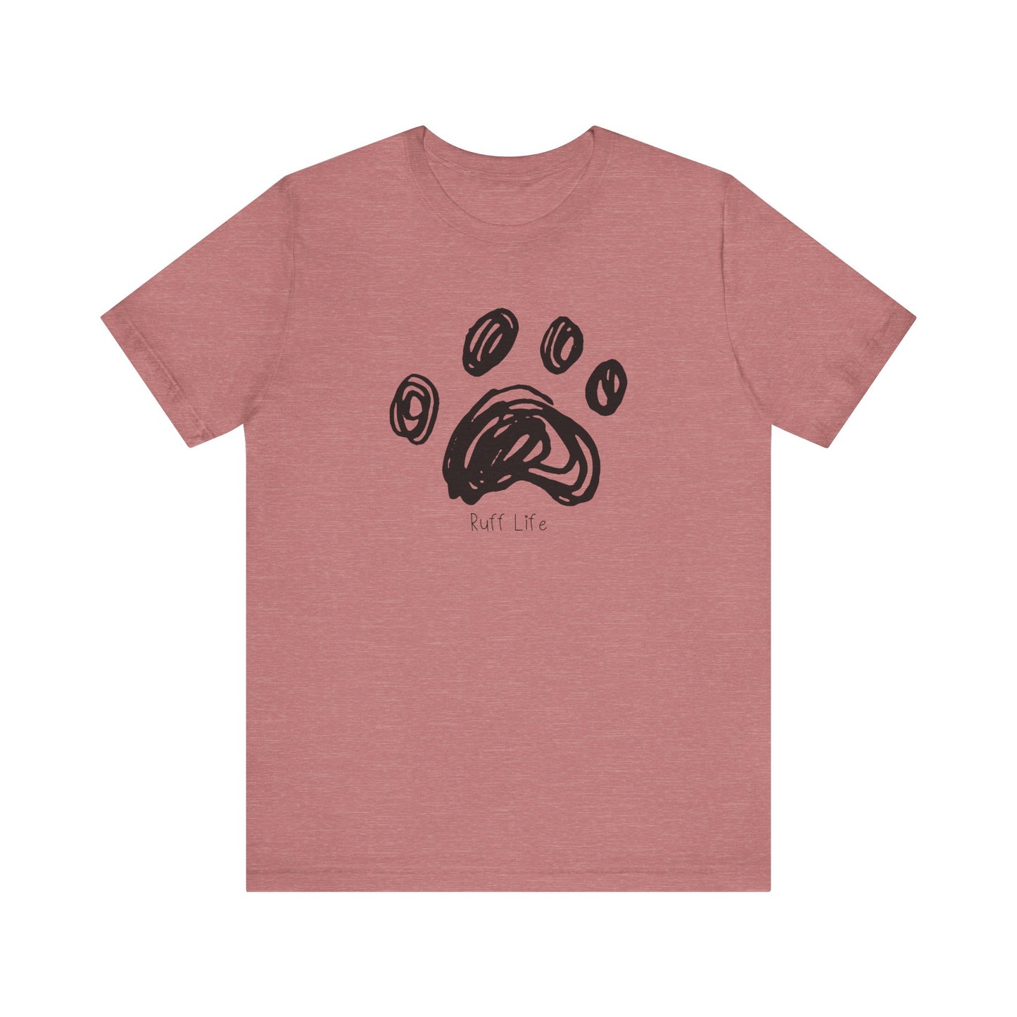 Stylish Animal Paw Print Tee, Cute Graphic Tee, Pet Lover Gift,Ruff Life, Casual T-Shirt for Wildlife Enthusiasts, Birthday Gift, Unisex Shirt