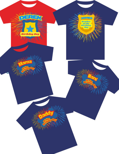 Birthday Boy Family Shirts