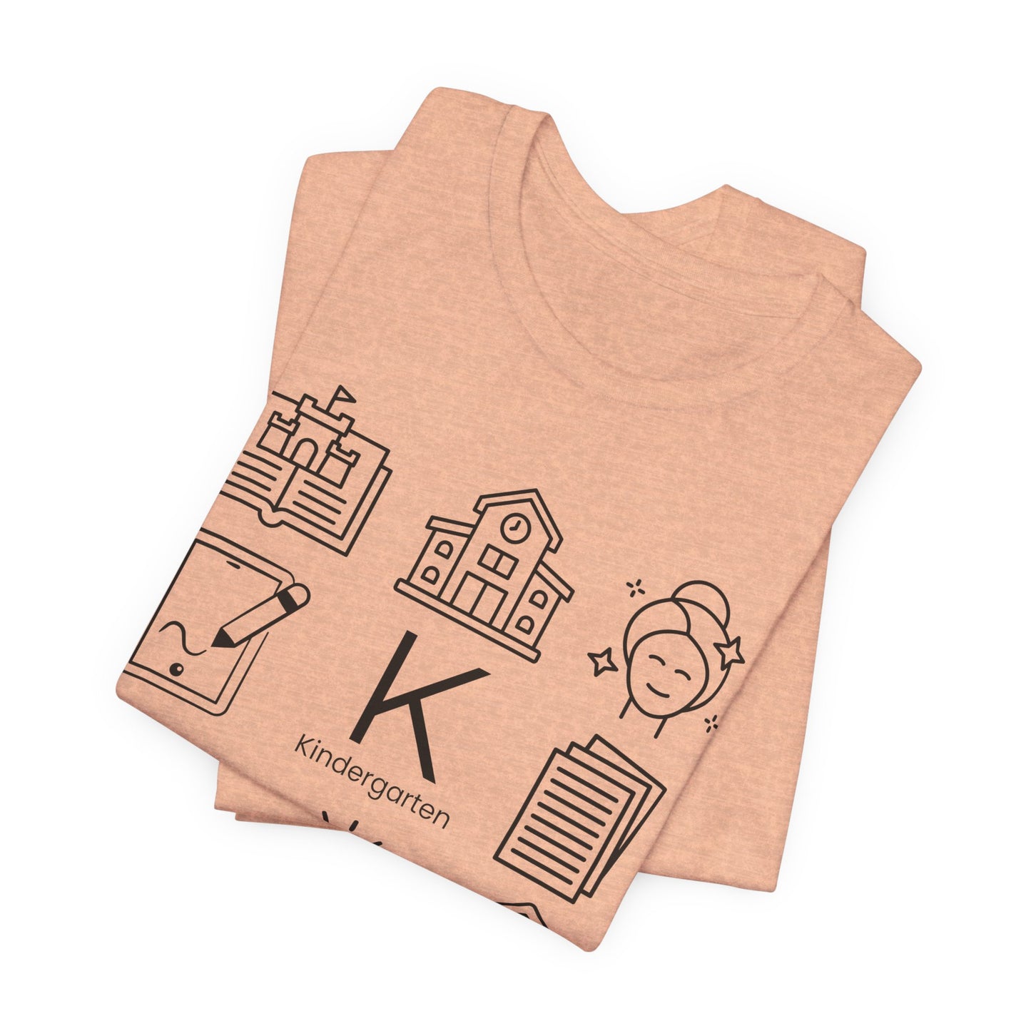 Kindergarten Teacher Icons Shirt | Minimal Back to School Tee