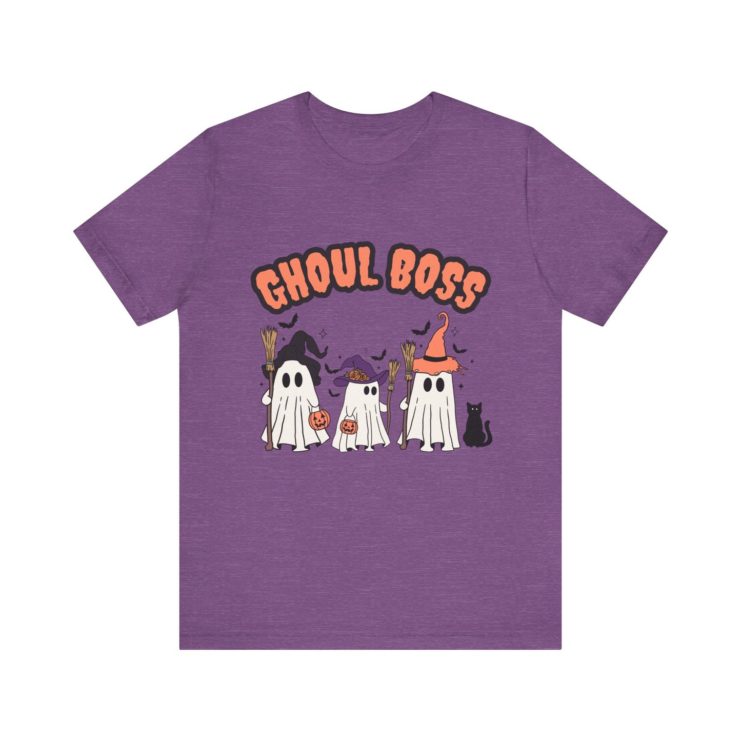 Ghoul Boss Halloween Tee | Unisex Ghost-Themed Shirt, Funny Costume Top, Casual Halloween Apparel, Spooky Party Gift, Cute Fall Fashion