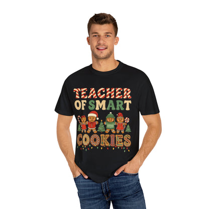 Teacher of Smart Cookies T-shirt | Holiday Gift, Fun Teacher Apparel, Festive Classroom Top, Cute Gift for Educators