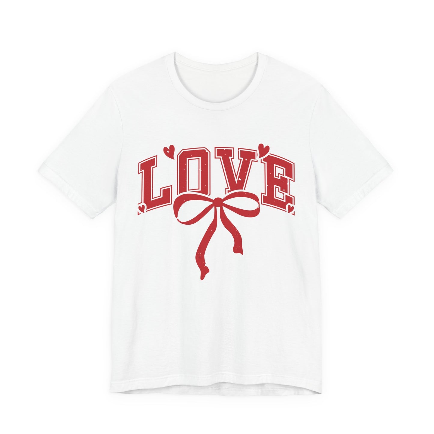 Love Ribbon T-Shirt | Vintage Red Heart Valentine’s Graphic Tee