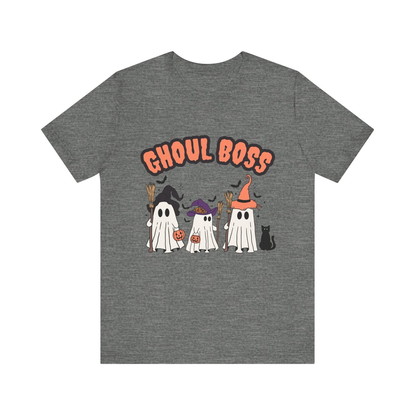 Ghoul Boss Halloween Tee | Unisex Ghost-Themed Shirt, Funny Costume Top, Casual Halloween Apparel, Spooky Party Gift, Cute Fall Fashion