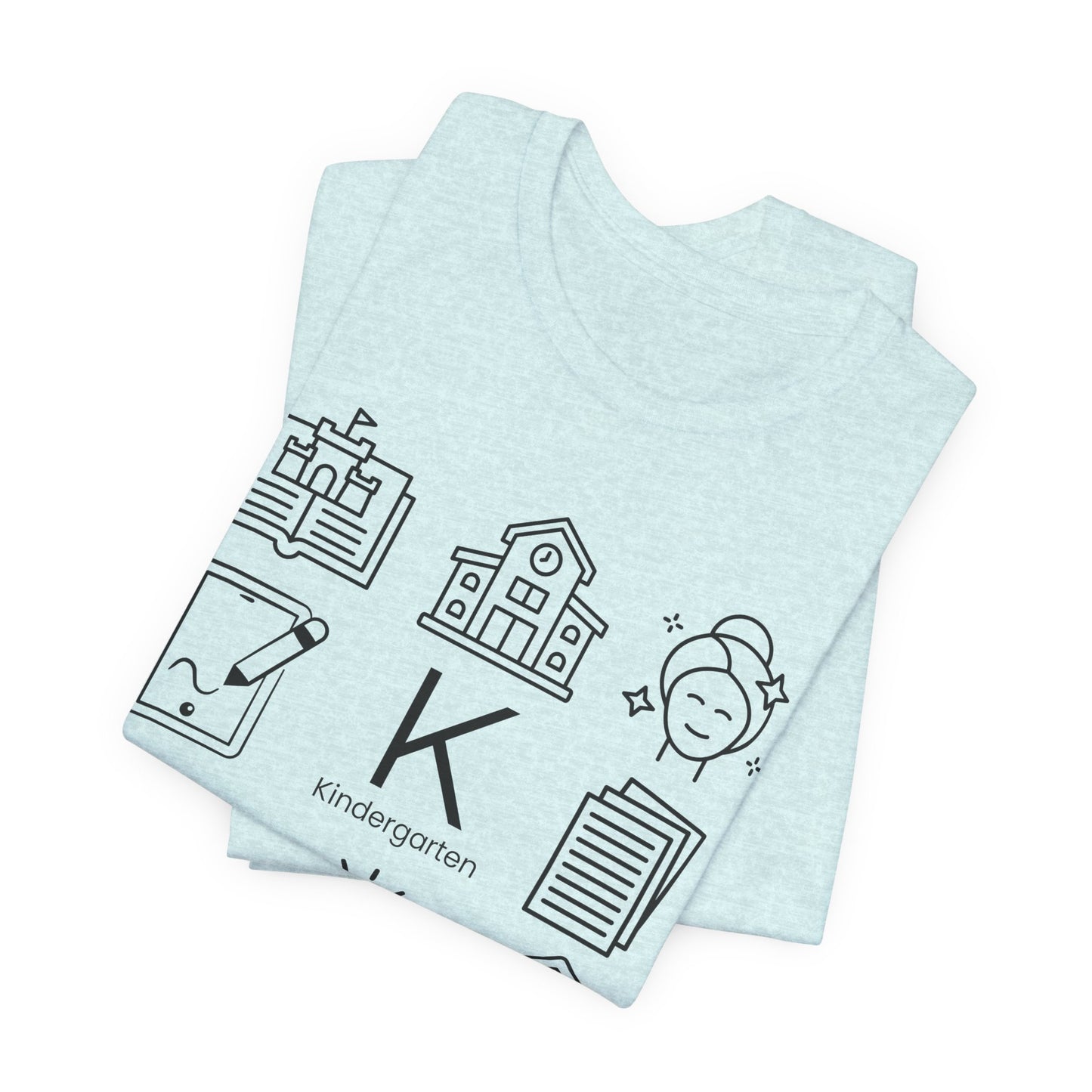 Kindergarten Teacher Icons Shirt | Minimal Back to School Tee