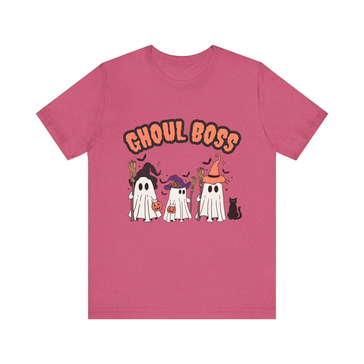 Ghoul Boss Halloween Tee | Unisex Ghost-Themed Shirt, Funny Costume Top, Casual Halloween Apparel, Spooky Party Gift, Cute Fall Fashion