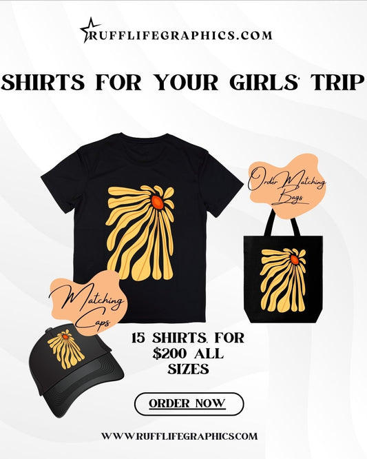 Custom Tees... Your choose T- Shirt Color and multiple color graphics