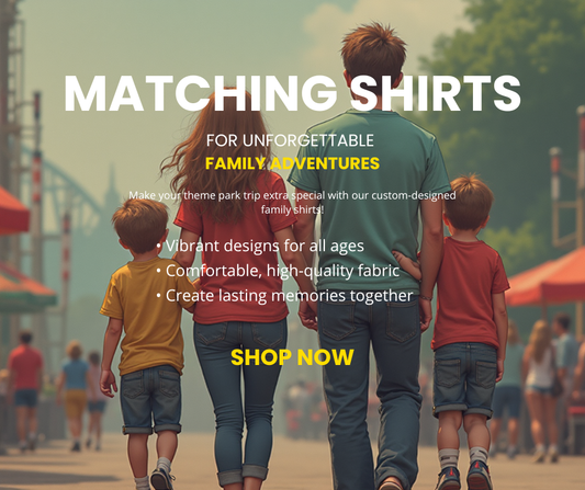Matching Family Shirts for Vacation  & Theme Park Trips