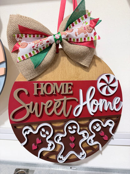 Home sweet home door decor door hanger
