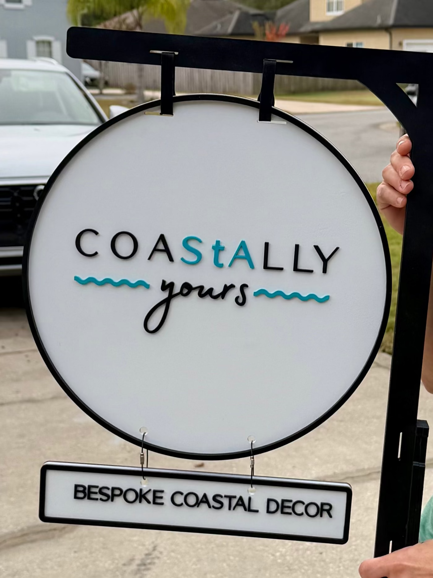 Custom Hanging Shop Signs | Personalized Business & Market Signage