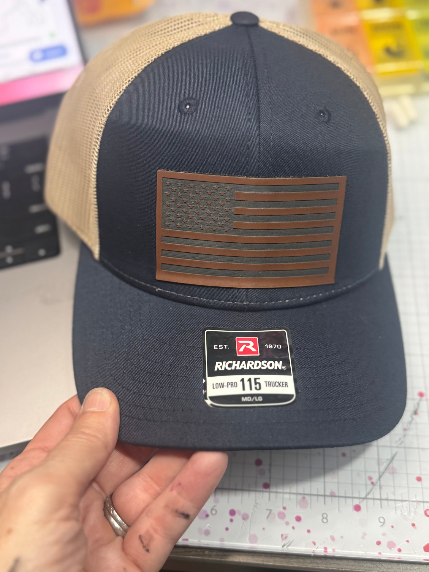 Laser Etched Patch Trucker Cap- Custom