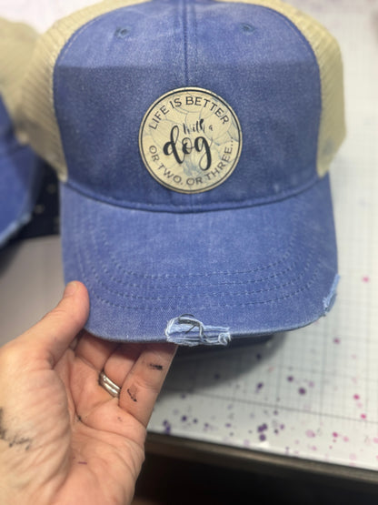 Laser Etched Patch Trucker Cap- Custom