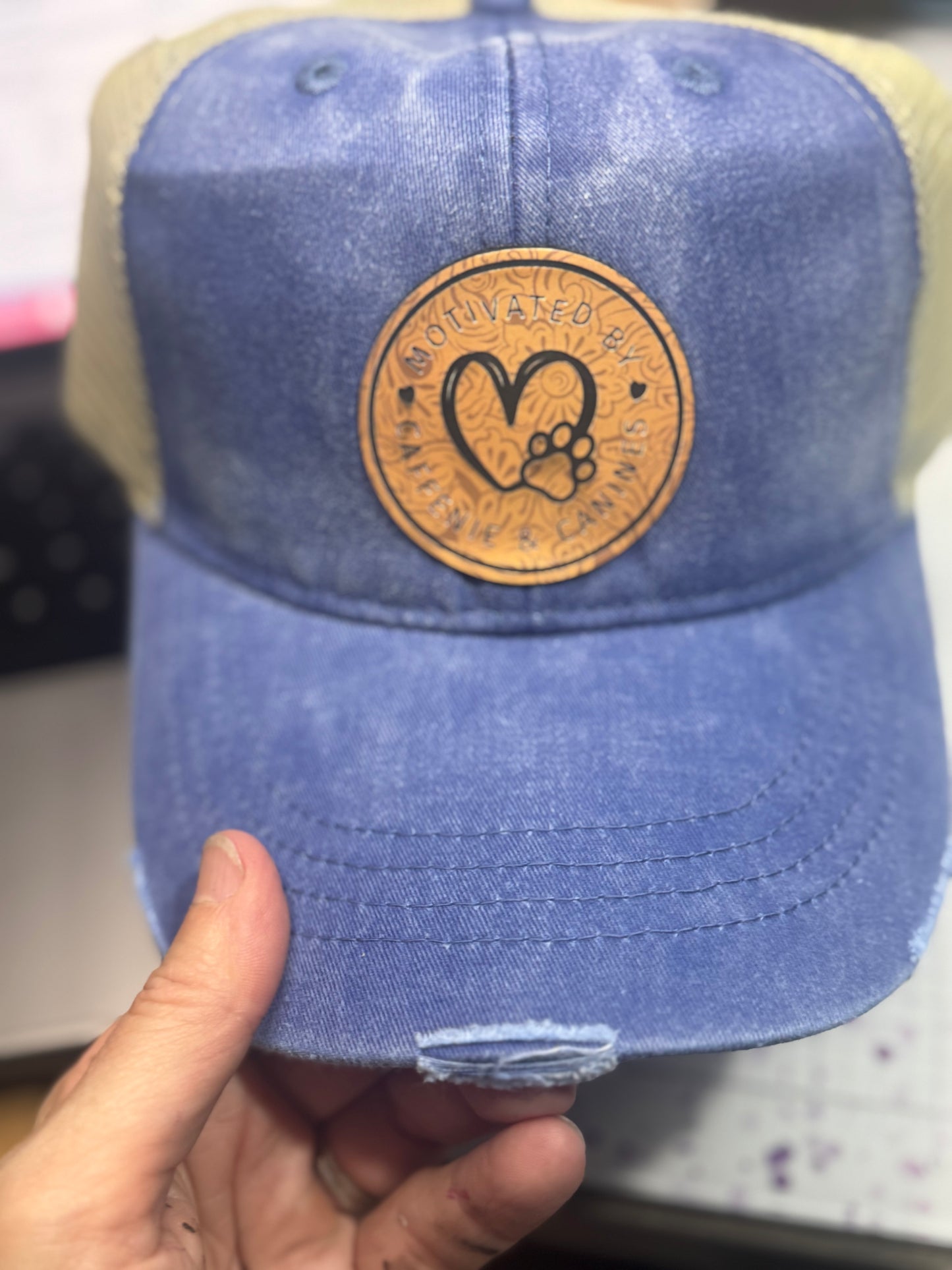 Laser Etched Patch Trucker Cap- Custom