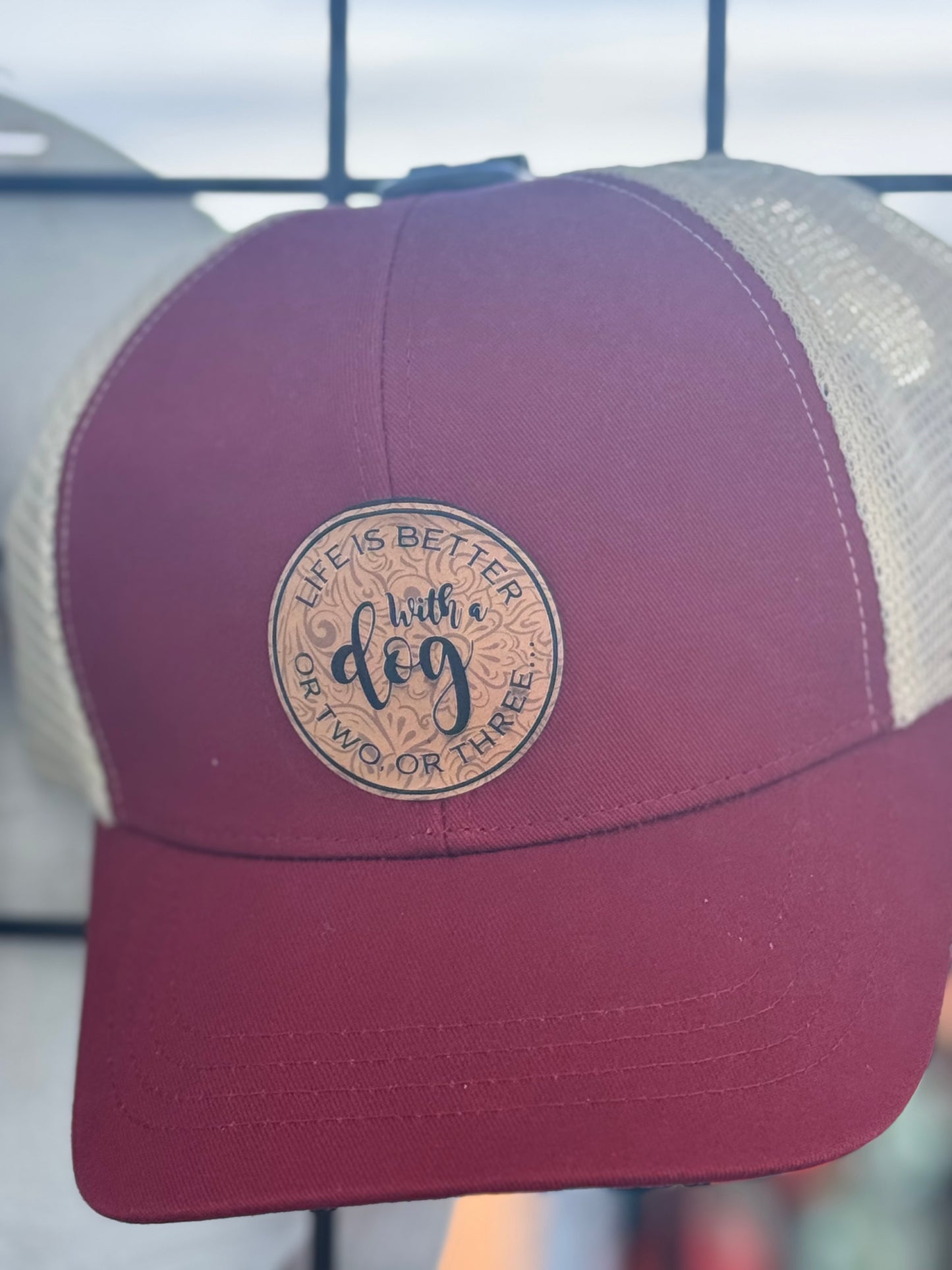 Laser Etched Patch Trucker Cap- Custom