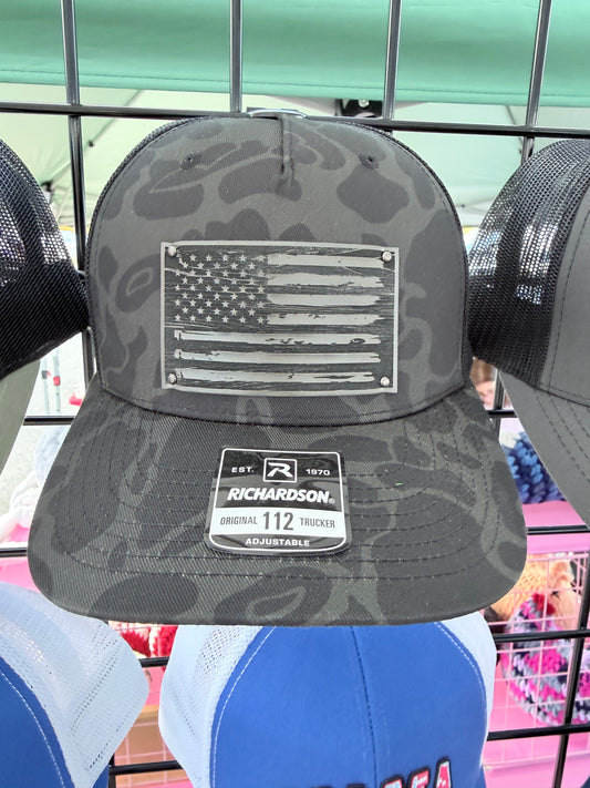 Laser Etched Patch Trucker Cap- Custom