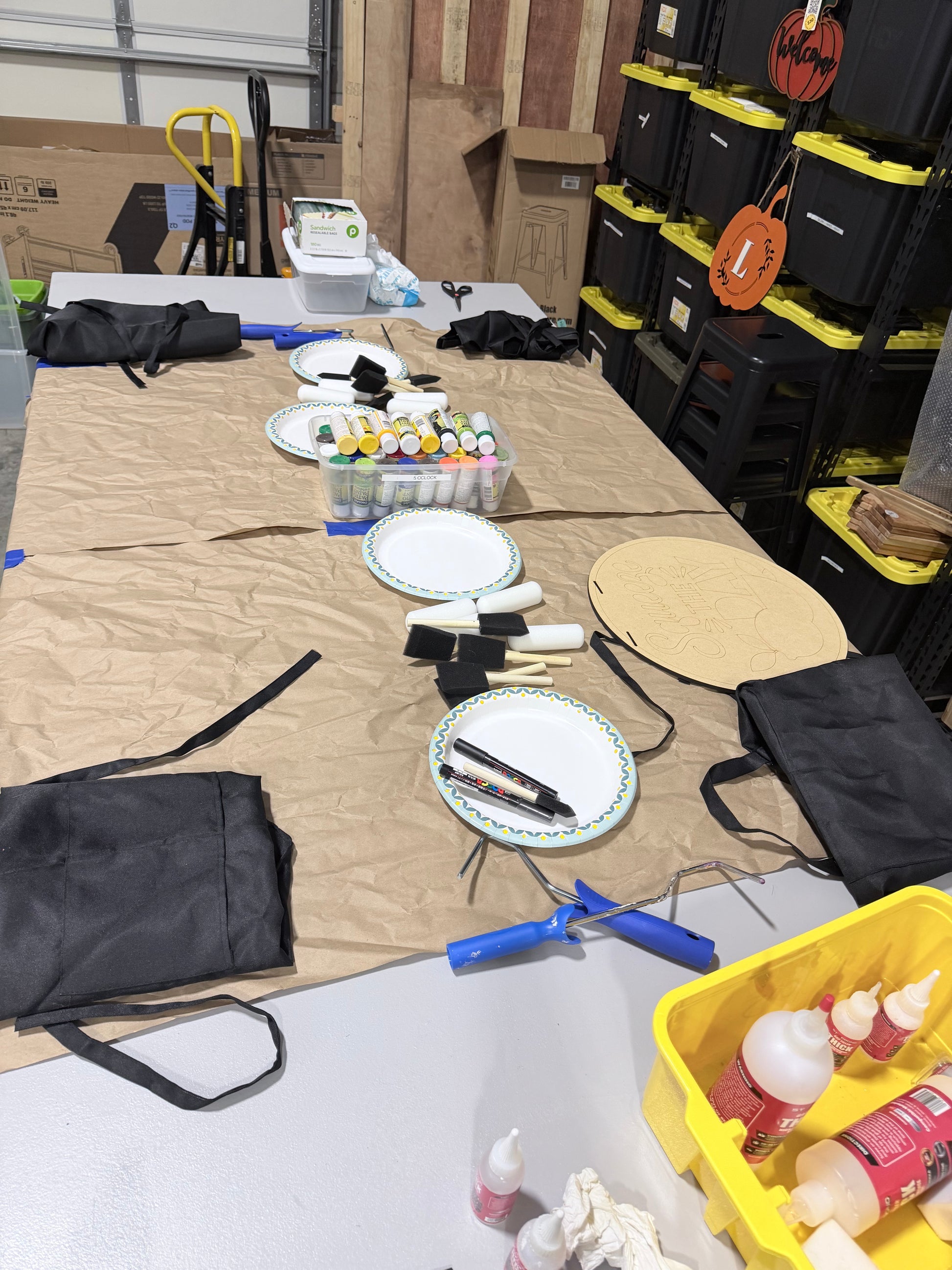 workshop set up 