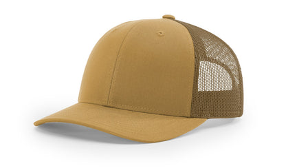 YOUR DESIGN Laser Etched Patch Richardson Trucker Hat