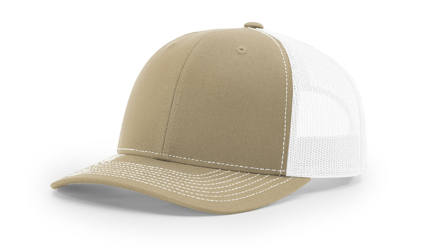 YOUR DESIGN Laser Etched Patch Richardson Trucker Hat